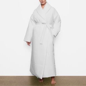SKIMS Cotten Duvet Robe - White